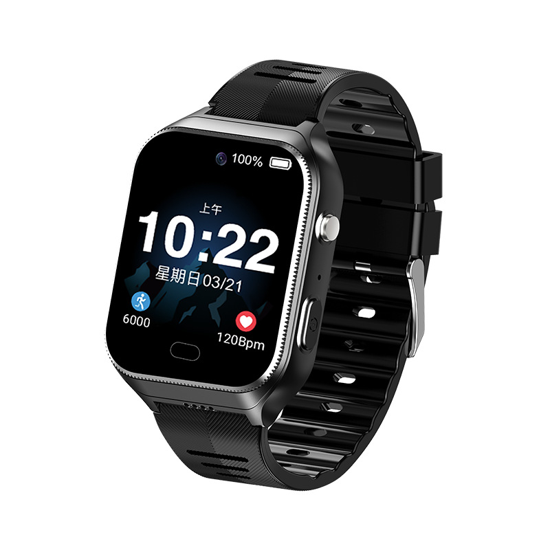 Elderly GPS positioning smartwatch, anti-loss and anti-fall alarm, card-inserting health monitoring smart watch Item Picture