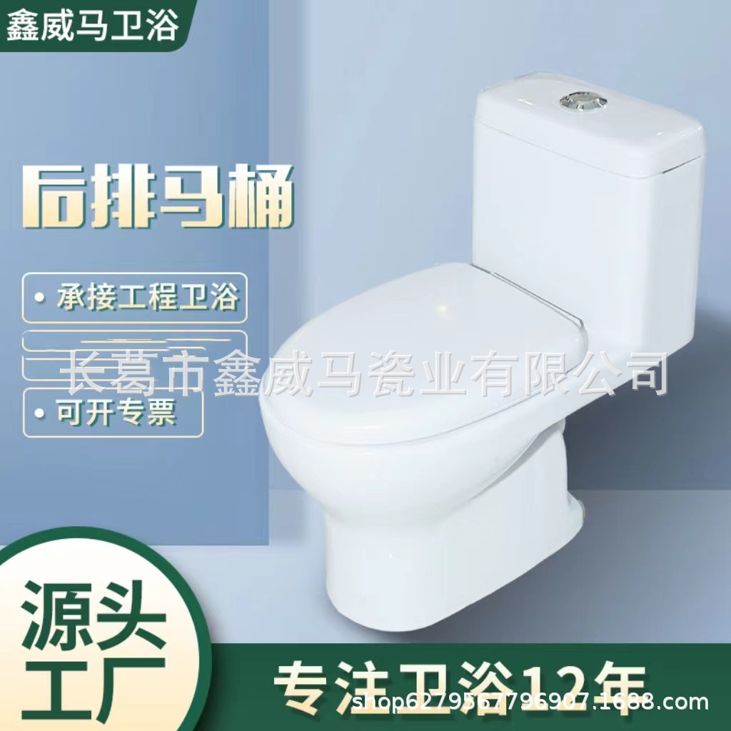 Rear toilet wall drainage toilet project toilet seat Application Scenario