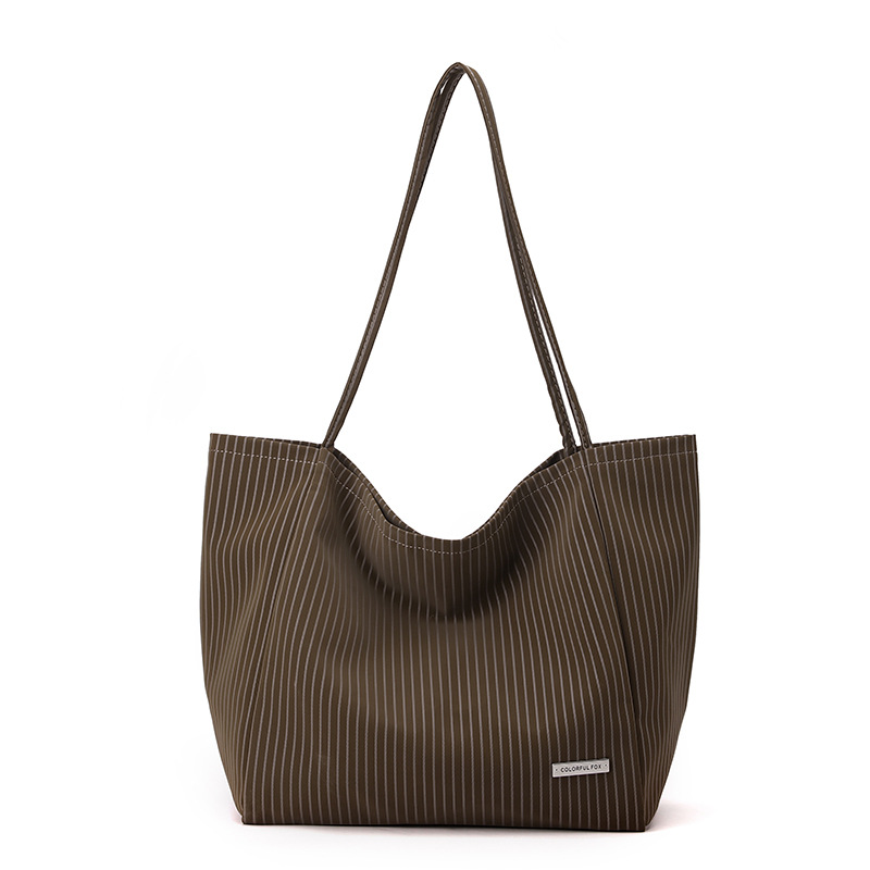 Colorful Fox's new Japanese and Korean minimalist tote bags, women's large-capacity commuter bags, single-shoulder bags and class bags Item Picture