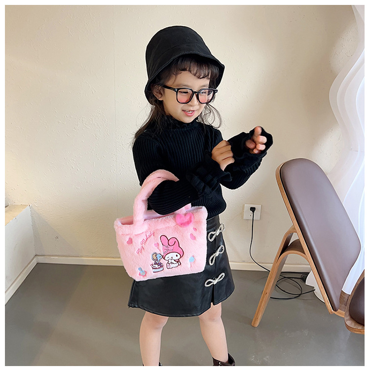 New cartoon large-capacity single-shoulder pen case, cute stationery bag, Sanrio makeup bag 2023, schoolbag, children's Instagram Specification drawing