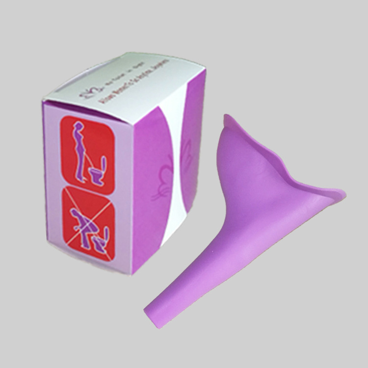 Emergency silicone standing urinals for women on the go, foldable portable urinals, daily necessities for long-distance travel Specification drawing