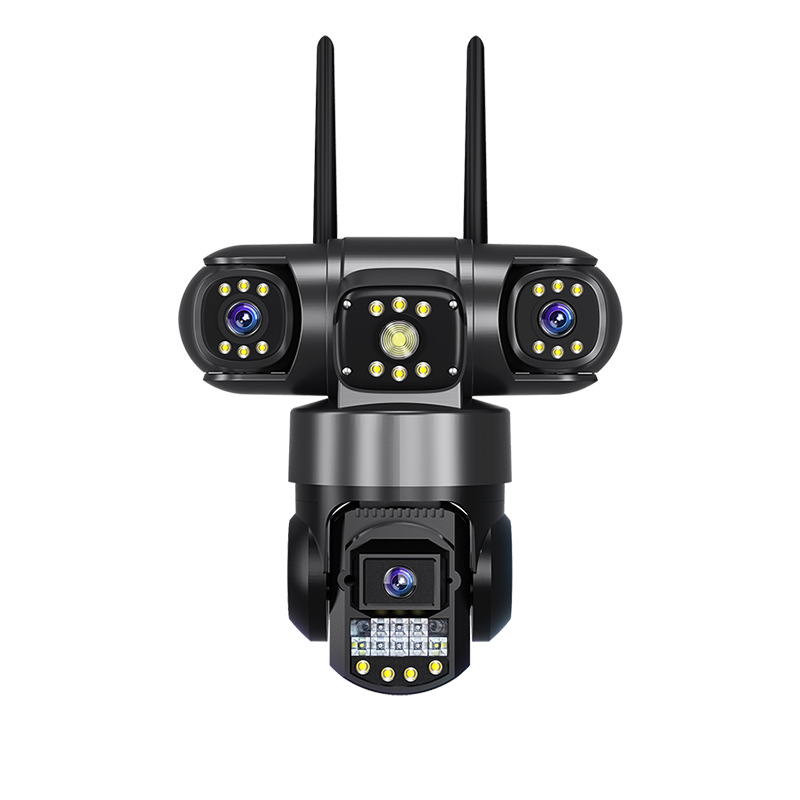 V380Pro triple camera with three screens, yoosee outdoor wireless WiFi network camera for remote monitoring Item Picture