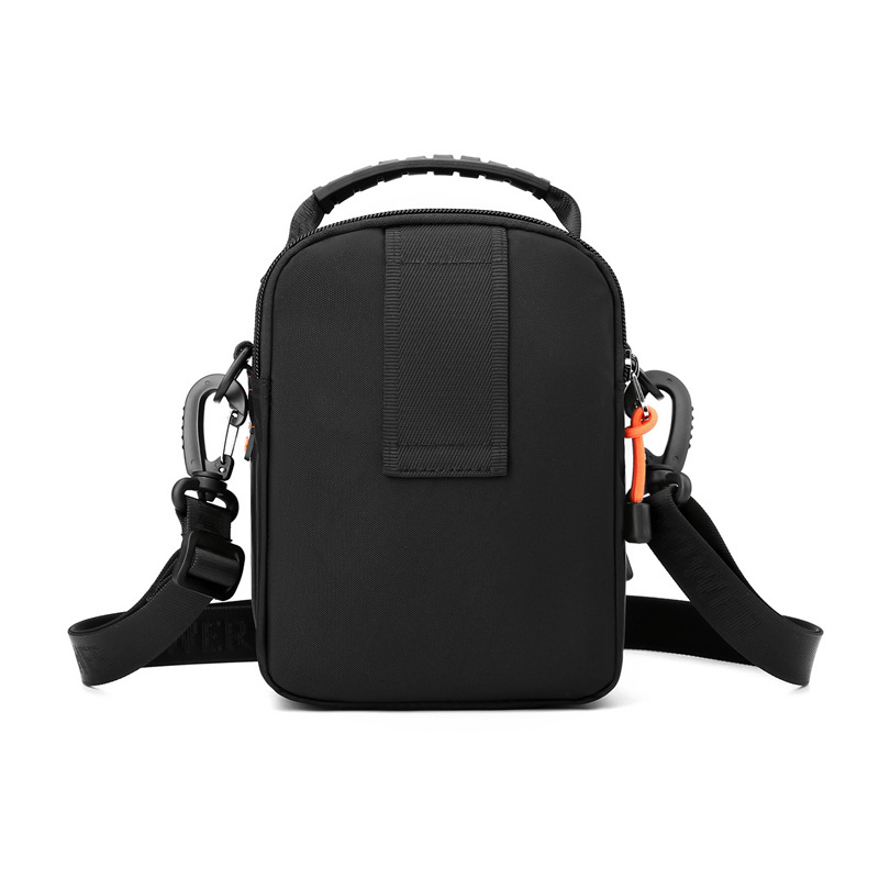 New men's single-shoulder bag, outdoor casual crossbody bag, multi-functional travel belt hanging bag, sports water-resistant small bag Specification drawing
