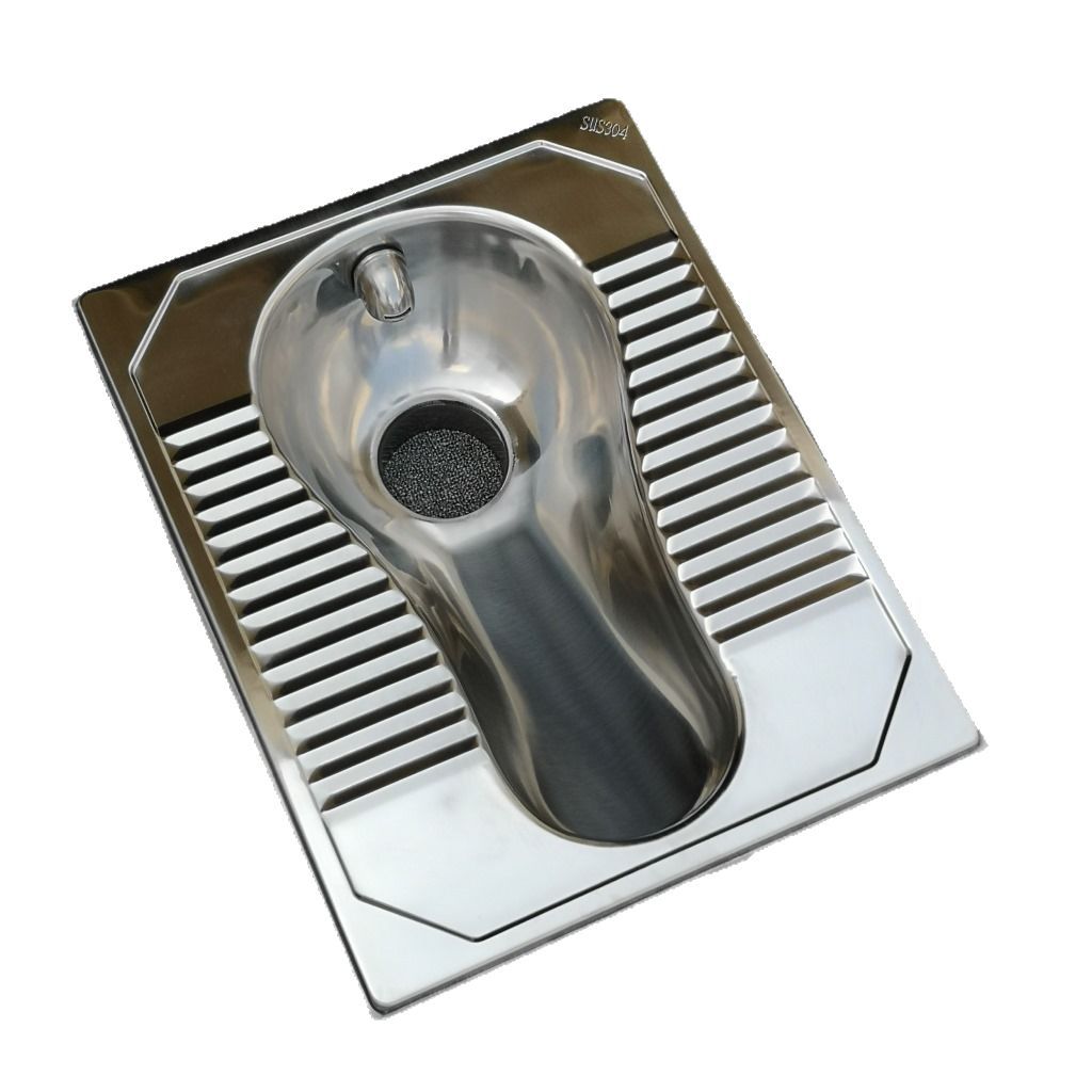 Factory direct sales of 304 stainless steel squat toilets, one-piece formed squat toilets. Large quantities offer better prices Specification drawing