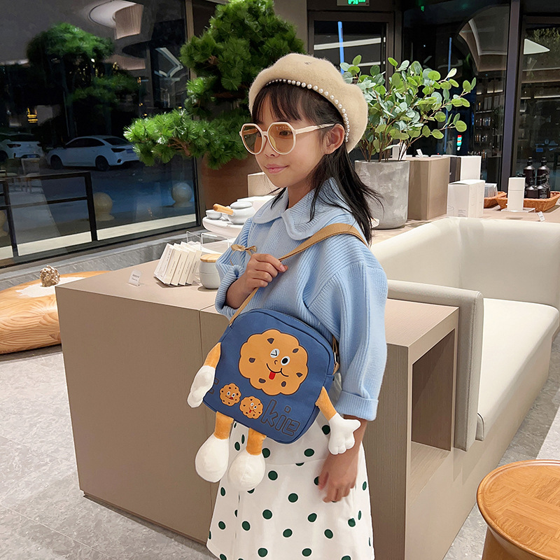 Wholesale Japanese Instagram super cute 2024 new style Quqi cake canvas double-shoulder, single-shoulder crossbody student commuting bags details Picture