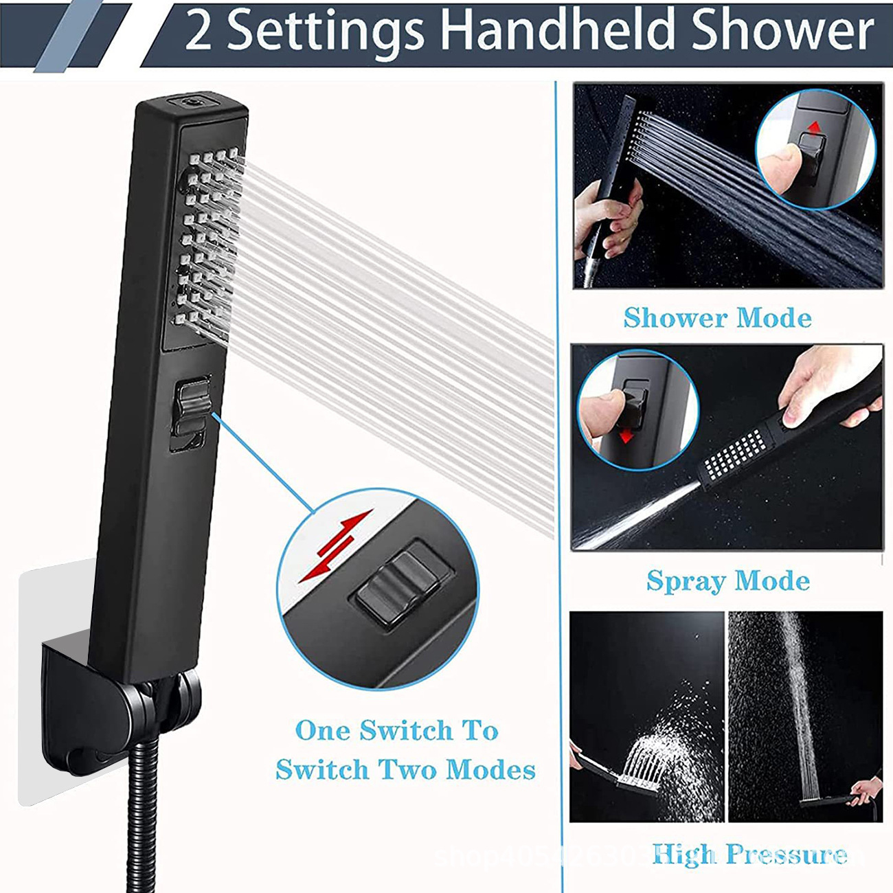 Hot-selling 8/10/12-inch stainless steel top-spray multi-functional handheld shower head set with a spray gun for home use Application Scenario