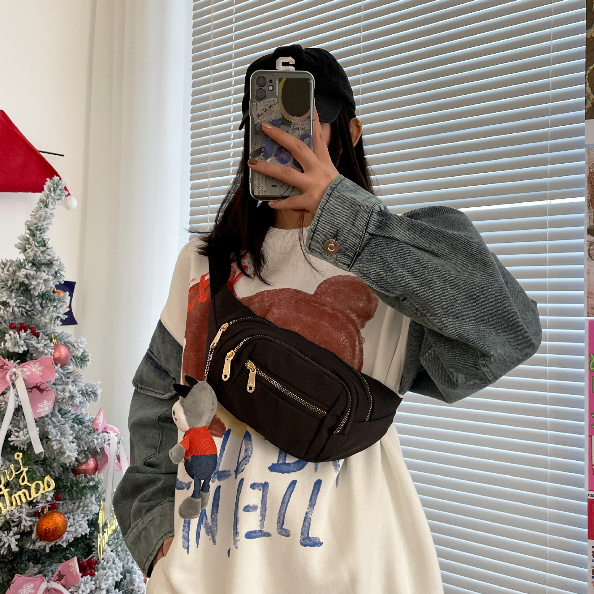 waist pack: Student waist bag, chest bag, sports crossbody waist bag, Female bag: Large-capacity single-shoulder waist bag Application Scenario
