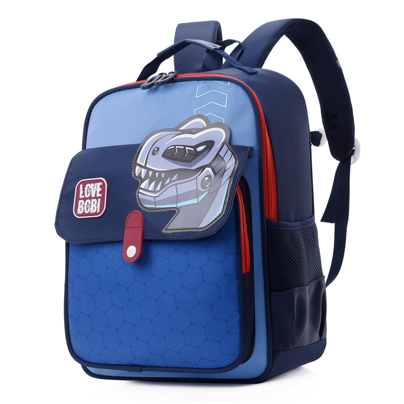 New children's schoolbag, first-grade backpack, cute cartoon backpack for boys and girls, large-capacity, lightweight and load-reducing schoolbag Item Picture