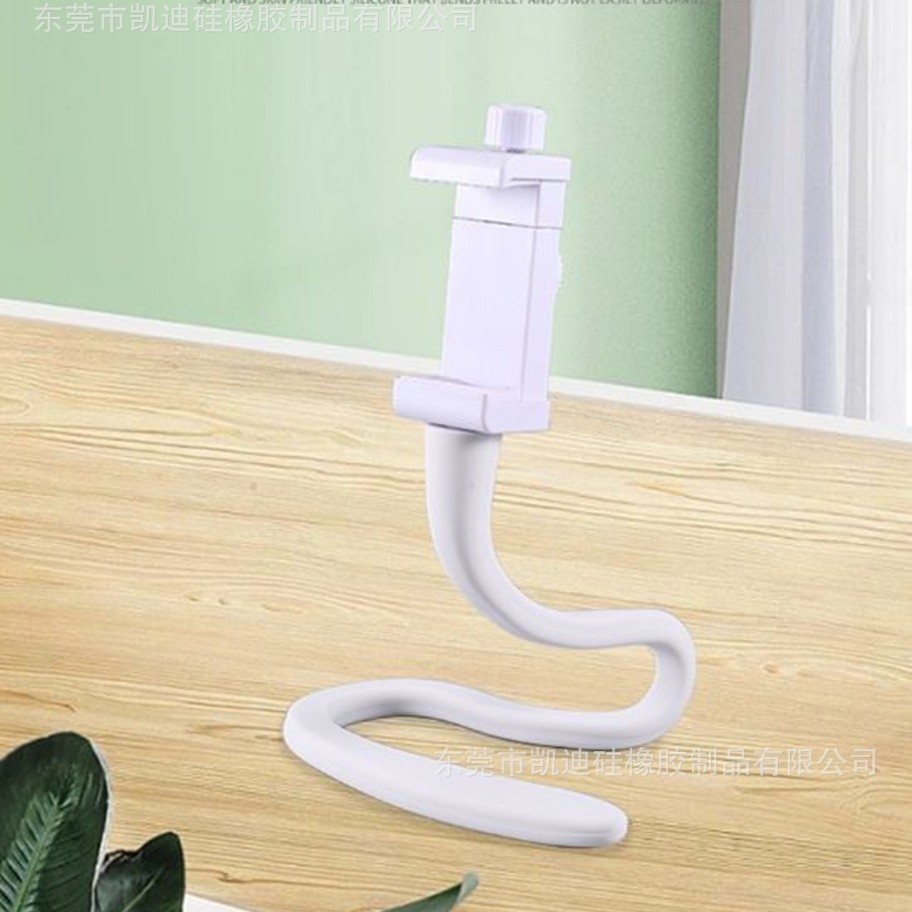 Bedside mobile phone stand, lazy silicone stand, desktop multi-functional live streaming stand, video stand, serpentine stand full figure