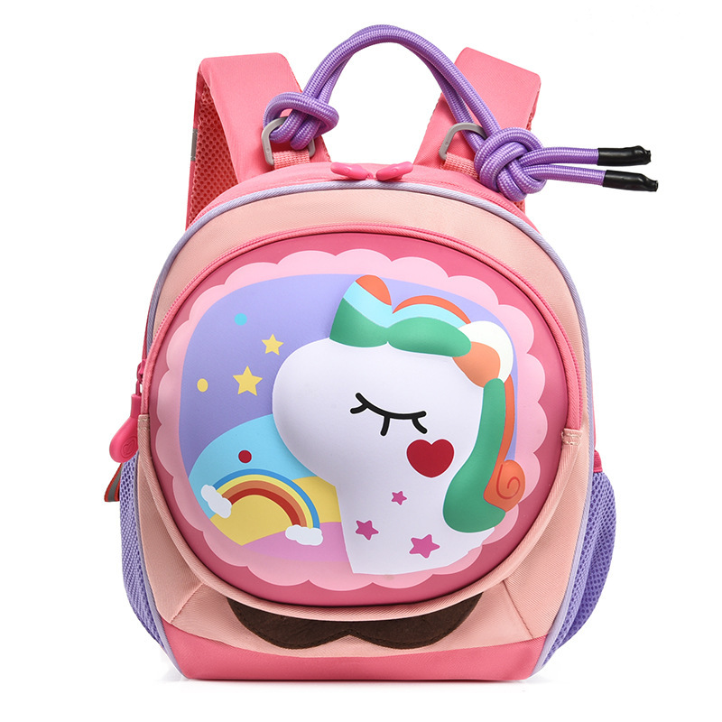 New anti-wandering children's schoolbag Cartoon little dinosaur children's backpack for 2-5 years old early education class boys and girls backpack 4 Item Picture