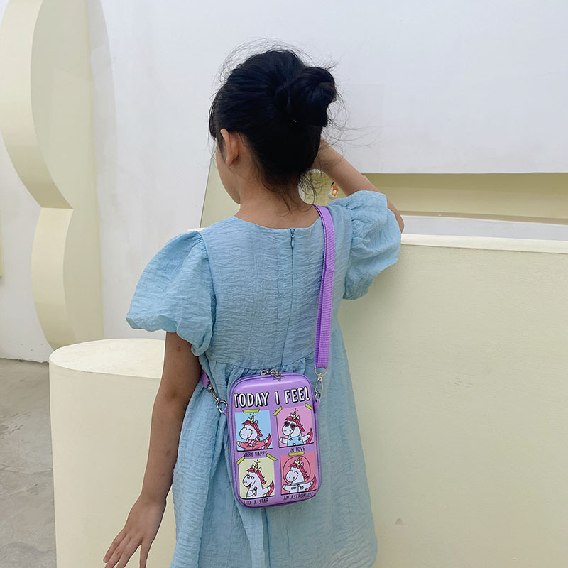 New 2022 Children's bags, cute Princess crossbody bag, Aisha Gift Live Wholesale, single-shoulder mobile phone bag Specification drawing