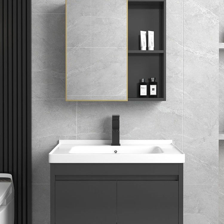 Bathroom cabinet, small-sized bathroom washbasin, washbasin combination, ceramic integrated washbasin, balcony, space, simple and new Specification drawing