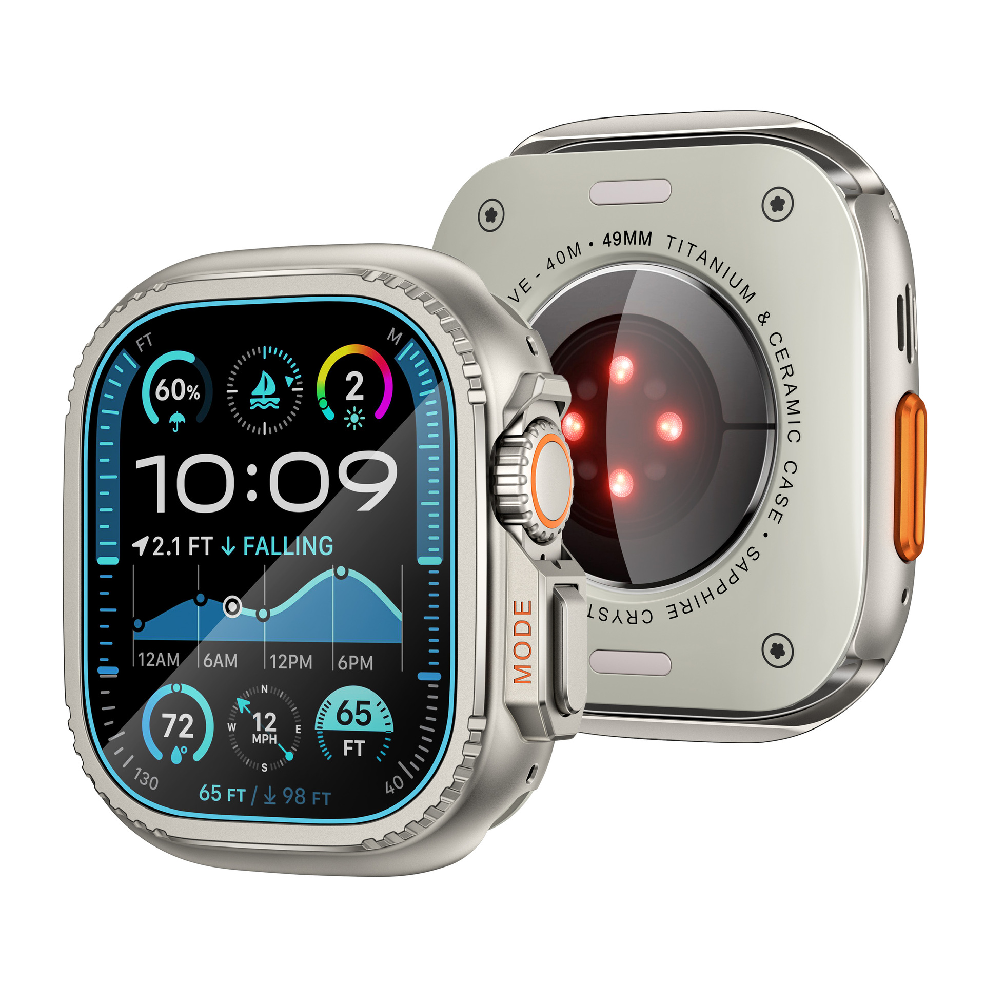 Suitable for Apple Watch case, Apple Watch4-9 generation electroplated multi-color instant transformation SPORT metal case Application Scenario