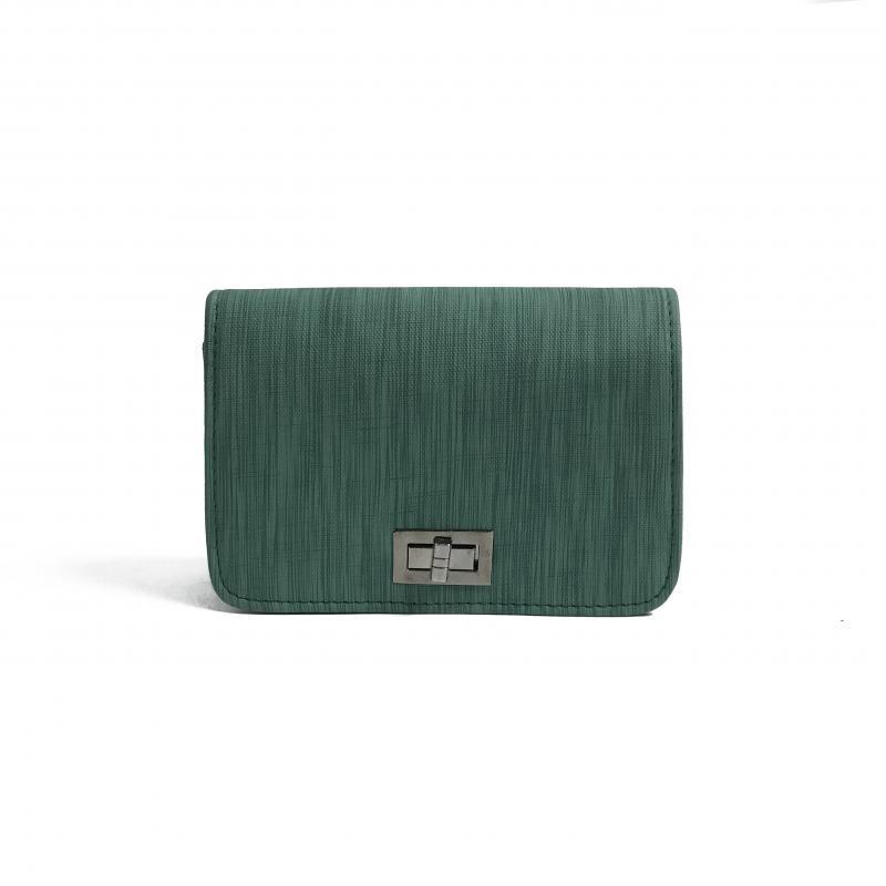 2021 New style bags: Women's chain small square bag, simple crossbody bag, Korean-style lock shoulder bag, fashionable mobile phone bag, trendy Item Picture