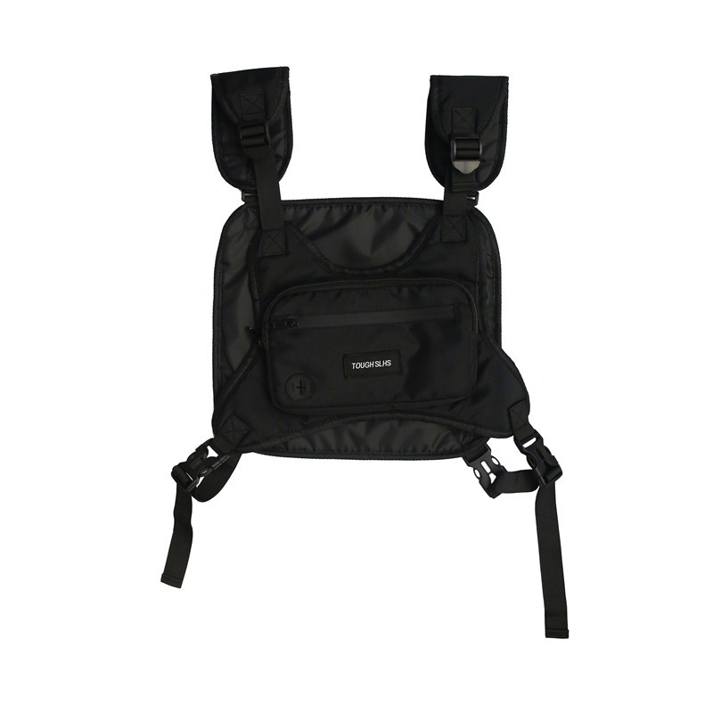 Trendy street men's and women's chest bags, new functional workwear tactical bags, fashionable vest couple running sports bags Item Picture
