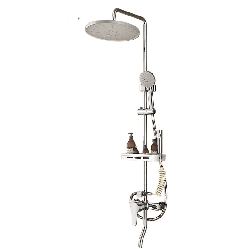 All-copper shower head set, home bathroom shower, rain shower head, pressure-increasing shower head, is selling well across borders Item Picture