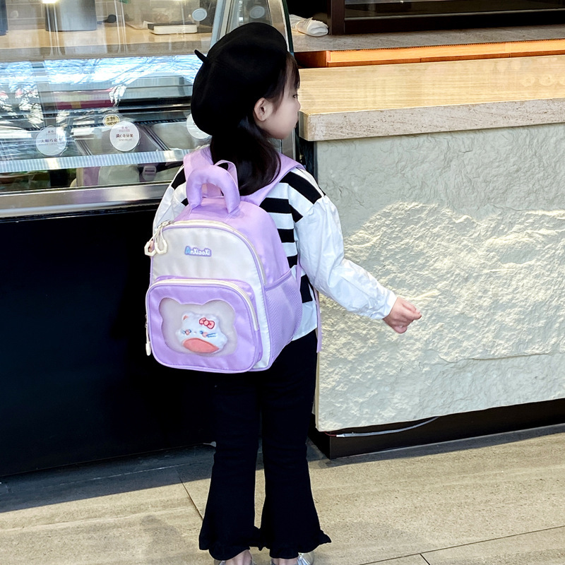 In 2025, the new Hello Kitty backpack from Keai Kids is a lightweight and casual schoolbag for boys and girls in kindergartens. It will be available for cross-border use Specification drawing
