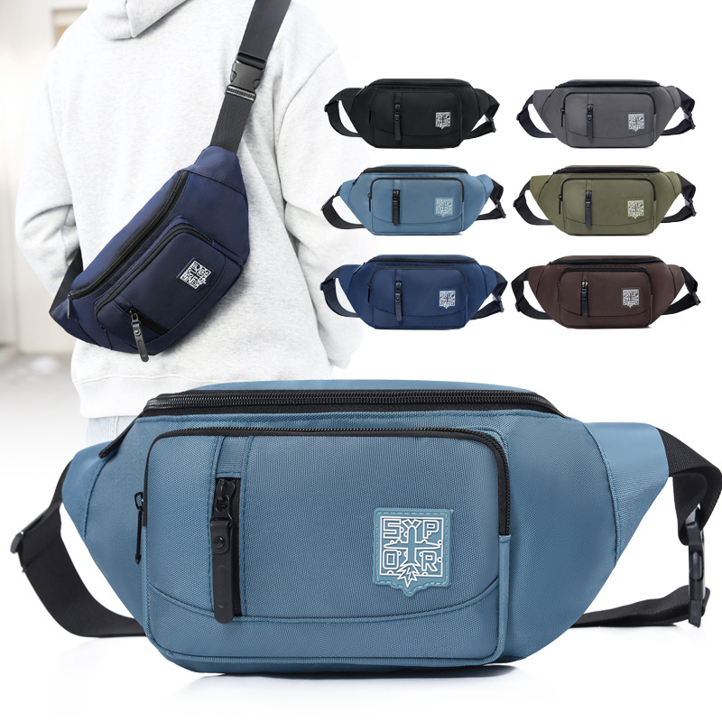 Korean-style chest bags, men's crossbody bags, sport single-shoulder bags, waterproof men's small backpacks, casual men's bags, summer waist bags trend full figure