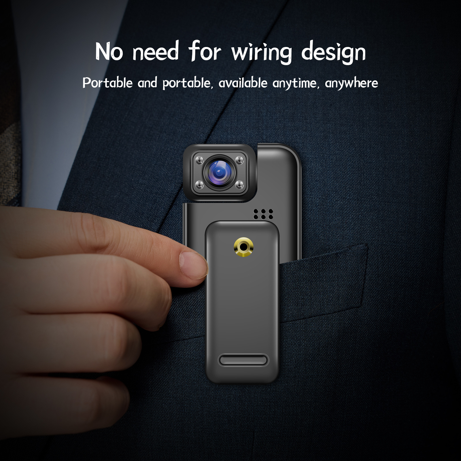 Direct recording handheld pocket small camera, back-mounted camera, high-definition infrared night vision, high-definition y3000 Specification drawing