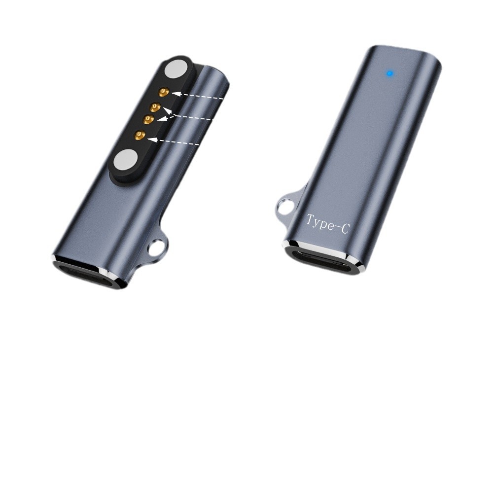 Bone conduction Bluetooth headset charging magnetic adapter type-c to 2-point 4-contact wristband smartwatch Item Picture