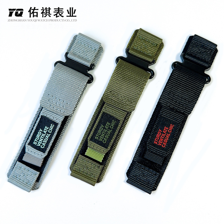 The factory's new Velcro nylon loop watch strap is suitable for men's sporty and casual wear. Garmin 20/22m Apple watch strap Application Scenario