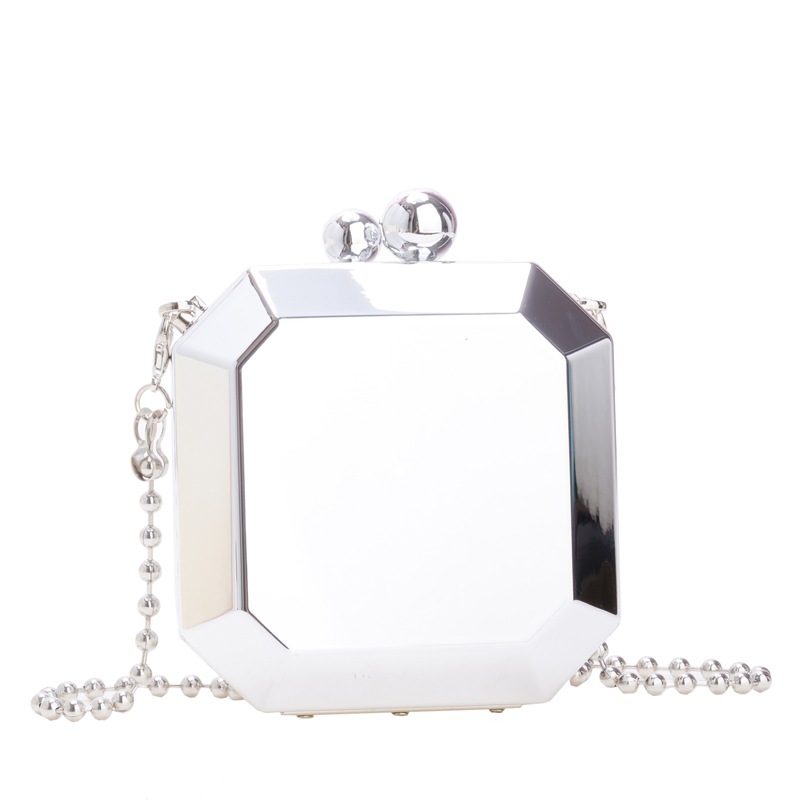 2025 New style of European and American cross-border fashion and personalized design acrylic bag box, shiny and popular chain crossbody bag Item Picture