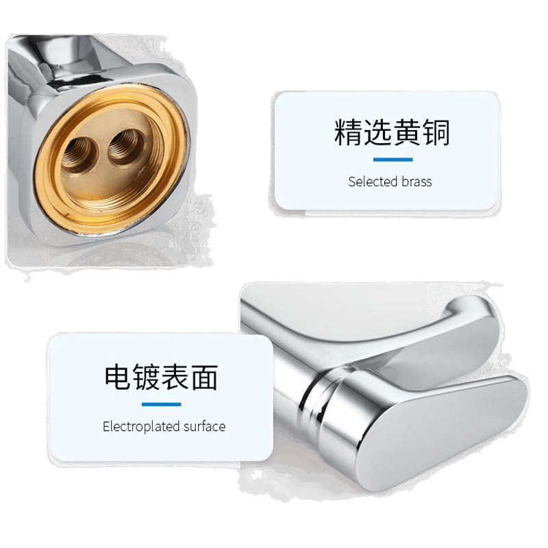 Fine copper washbasin faucet for cold and hot water, household bathroom, washbasin, washstand, washbasin, bathroom cabinet, single faucet Item Picture