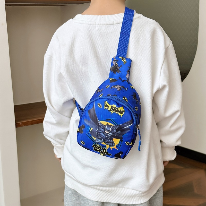 Marvel's new cartoon children's chest bag, cute kindergarten schoolbag, fashionable children's crossbody backpack, toy single-shoulder bag Specification drawing