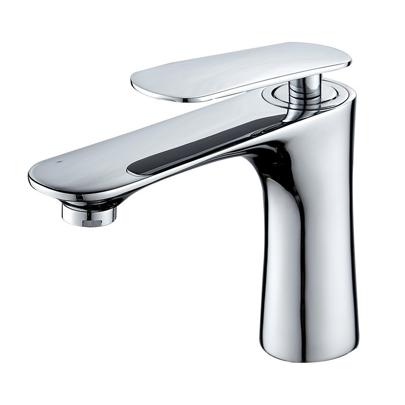 Cross-border direct black faucet, bathroom, washbasin with high countertop, cold and hot water faucet Item Picture