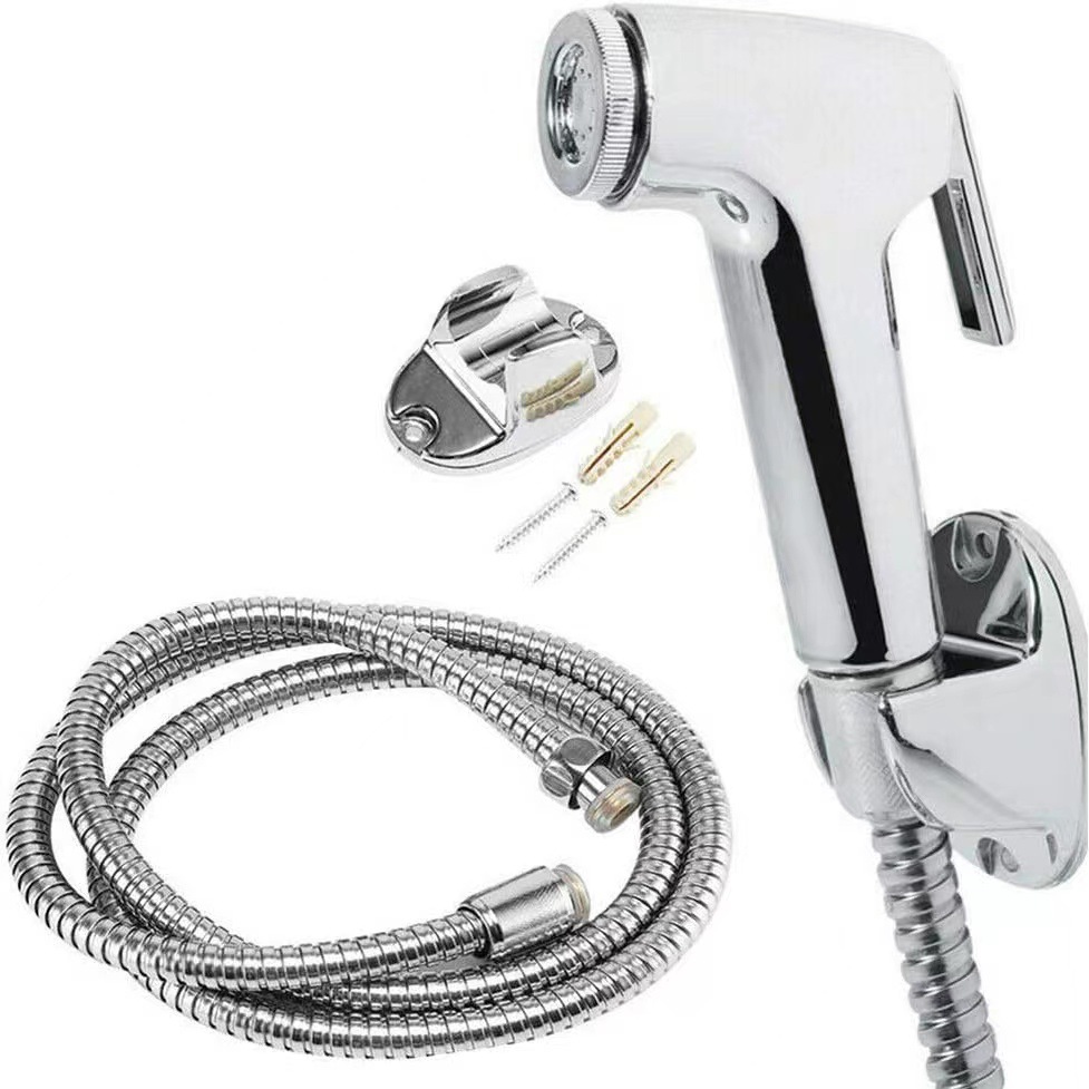 Cross-border US standard 7/8 pressurized women's washbasin set, bathroom toilet companion, spray gun, bathroom small showerhead flushing device Item Picture