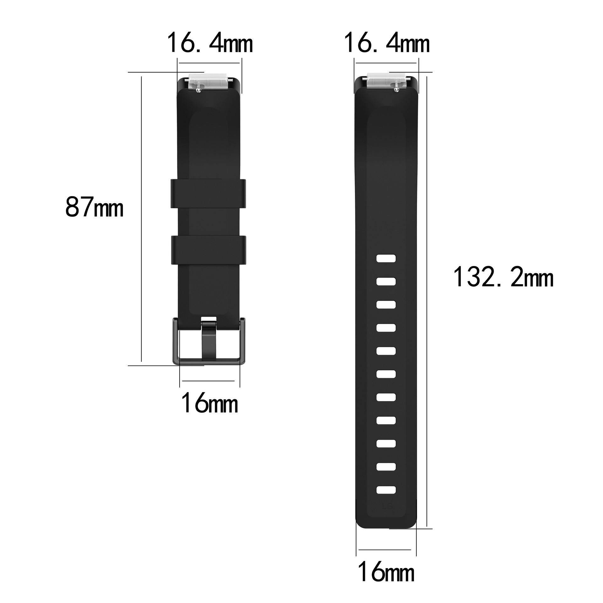 fitbit inspire rubber strap, inspire HR/ACE2 smooth strap upgrade, easy to disassemble and assemble version details Picture