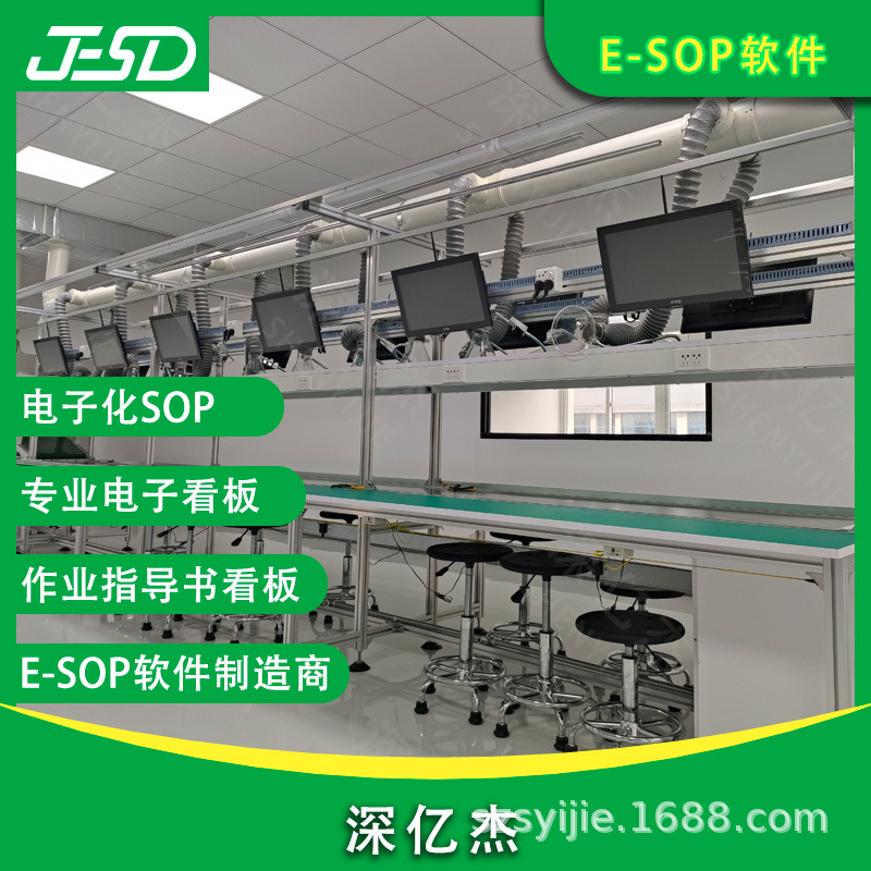Shenyijie ESD anti-static system SOP liquid crystal production real-time Kanban Andon electronic Kanban system Specification drawing