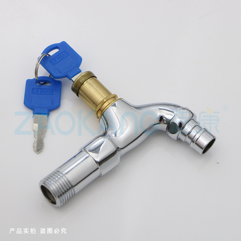 Zao Kang outdoor anti-theft faucet with key anti-theft water, 4-inch brass body, 304 stainless steel, outdoor DN15 details Picture