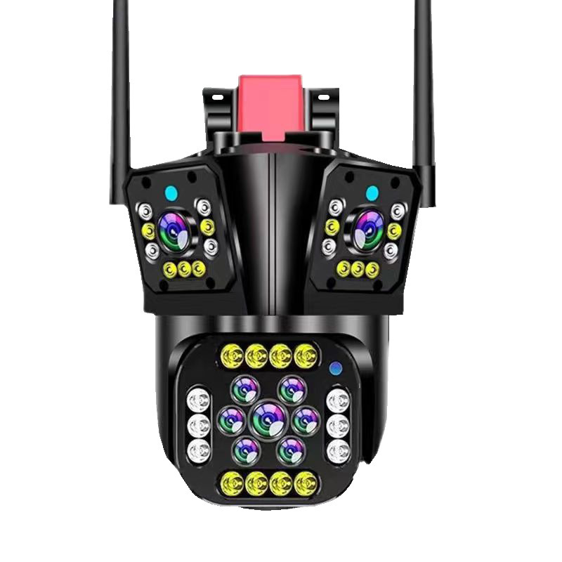 V380Pro triple camera with three screens, yoosee outdoor wireless WiFi network camera for remote monitoring details Picture
