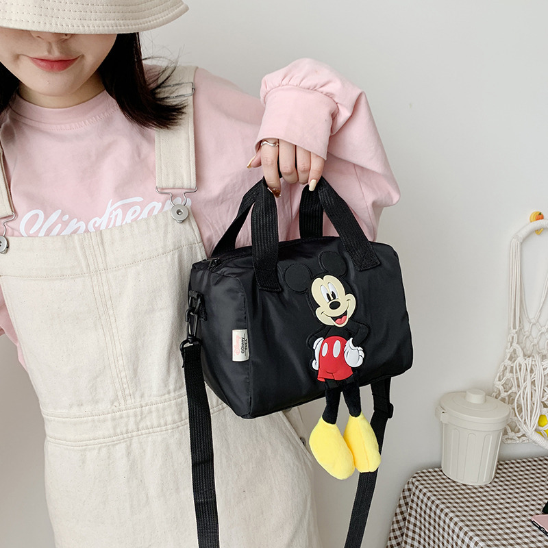 Cartoon personality single-shoulder small bag for women, 2021 new fashionable and trendy single-shoulder bag for girls, stylish crossbody cylindrical bag full figure