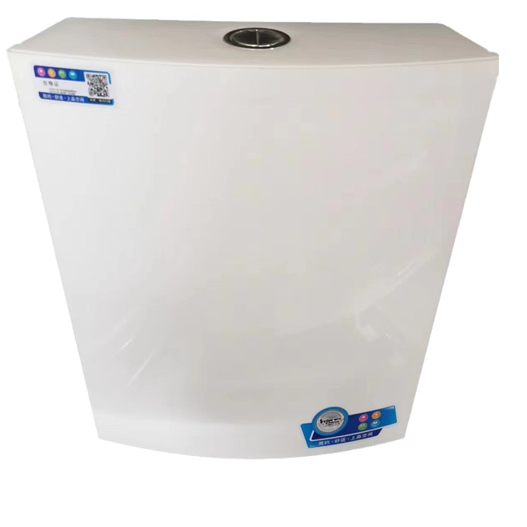 Double-press water tank accessories for squat toilet, large flushing force water storage bucket for bathroom toilet, pe thickened wall-mounted flushing bucket Application Scenario