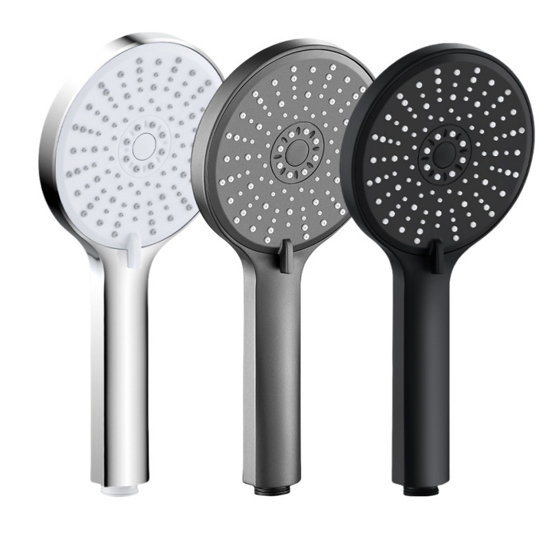 Five-speed pressurized showerhead set, household five-speed showerhead, large water output for bathing, five-speed large panel showerhead Item Picture