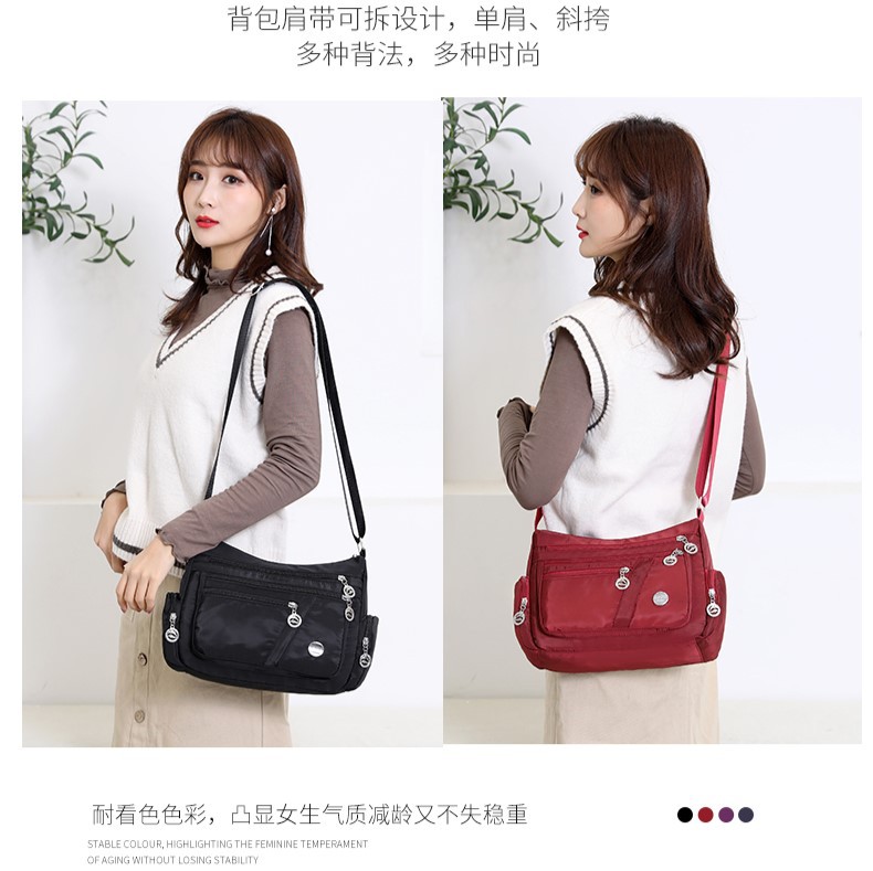 Ladies' fashionable crossbody bag, casual waterproof nylon shoulder bag, trendy and versatile mom bag, business bag wholesale and consignment Application Scenario