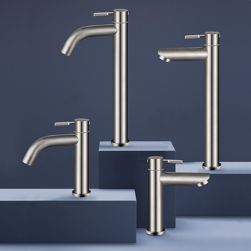 Cross-border single cold faucet, 304 stainless steel washbasin, washbasin, countertop basin, bathroom hot and cold water faucet details Picture