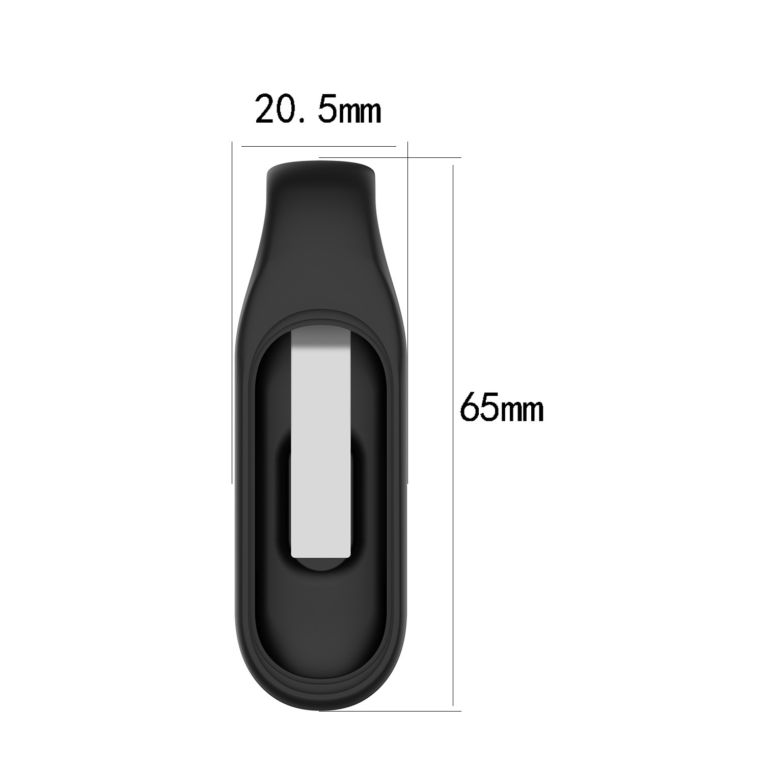 Xinyuan Shuntong is suitable for Xiaomi Band 7 buckle, Band 6 steel plate buckle, Band 7NFC silicone hanging buckle and Mi 5 protective case Specification drawing
