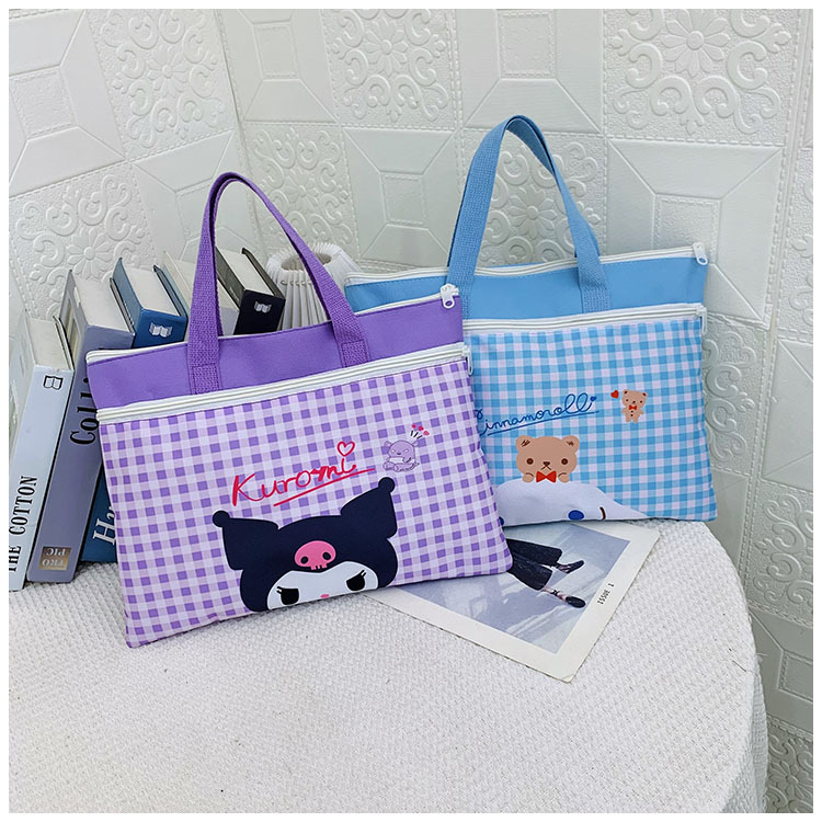The new Spring 2024 Stardelo minimalist cartoon large-capacity student handbag, study materials and tutorial bag details Picture