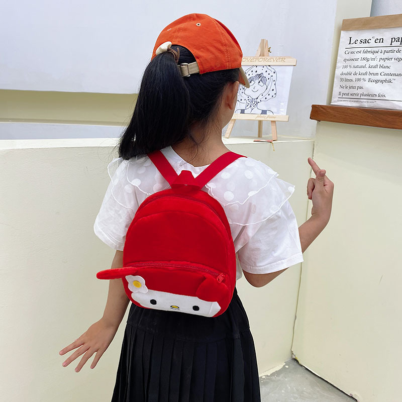 1-2-3 years old children's backpacks, cartoon plush small schoolbags, cute early education kindergarten backpacks for boys and girls details Picture