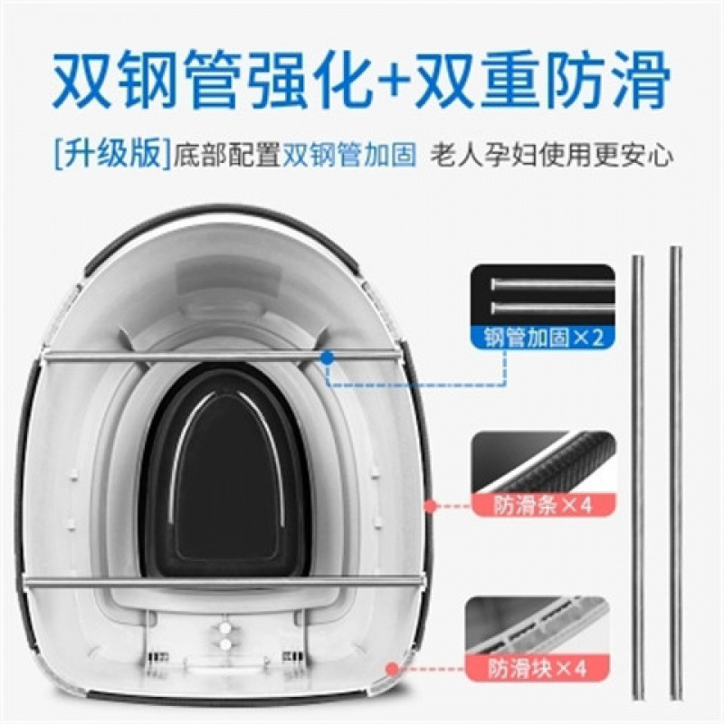 Toilet, elderly squat toilet, mobile sitting toilet, indoor toilet chair, plastic toilet stool, adult toilet, urine bucket factory Specification drawing