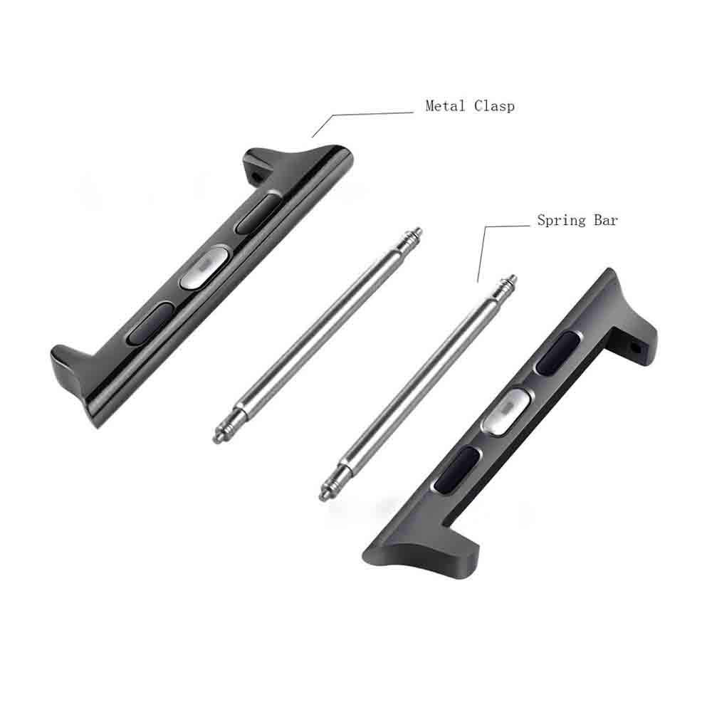 Suitable for Apple watch strap connectors, lugs, iwatch watch adapter, granular metal stainless steel 38/42 in stock details Picture