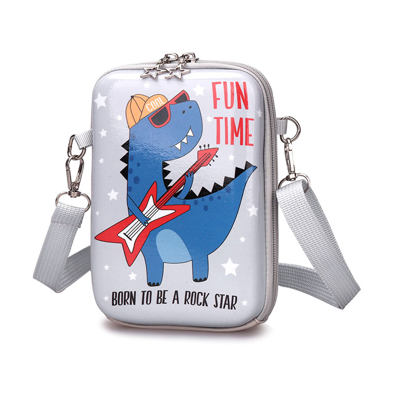 Children's small shoulder bag, Korean-style fashionable and creative cartoon dinosaur coin purse, cute girls' mobile phone bag, baby crossbody bag Application Scenario