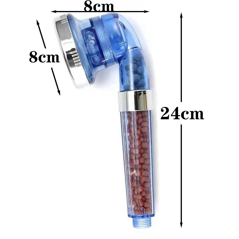 Pressurized shower head, negative ion three-speed detachable, hand-held bath, shower head stand set wholesale Item Picture