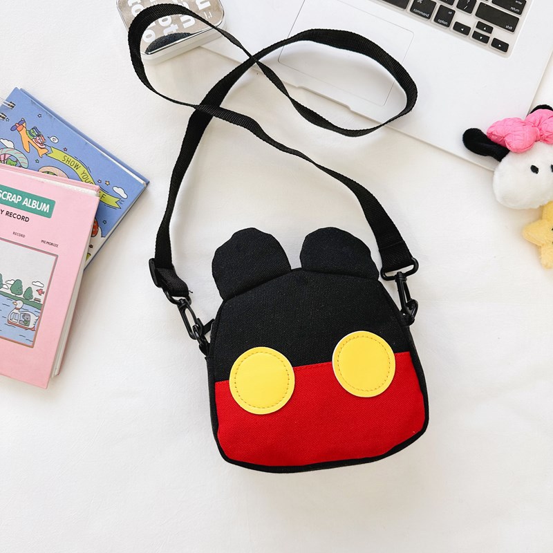 Super cute and adorable children's backpack, fashionable canvas bag, single-shoulder crossbody bag for boys and girls, stylish princess travel small bag full figure