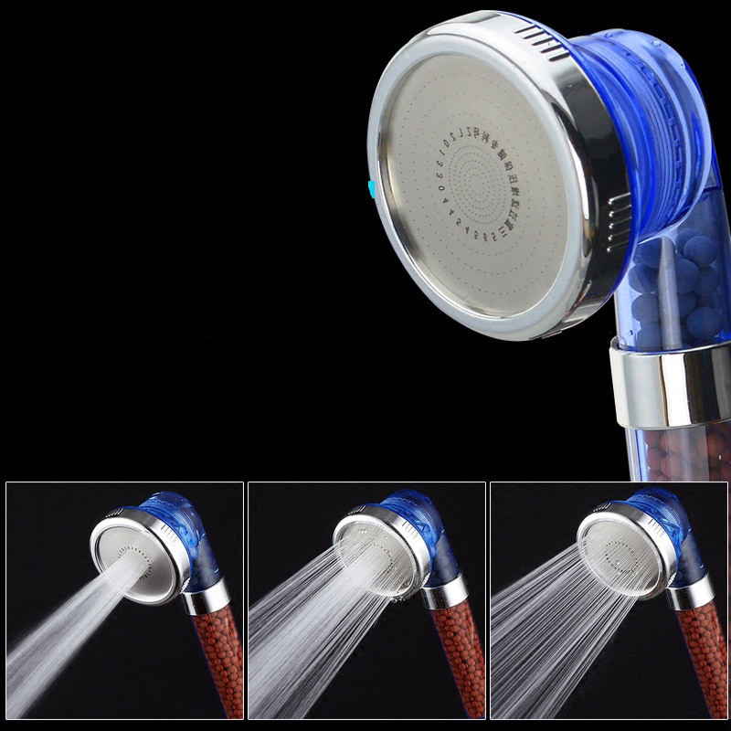 Negative ion pressurized shower head, water-saving handheld spa shower head, negative ion shower head Specification drawing