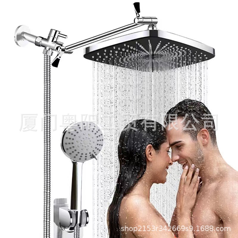 Amazon Bestseller 3 Function Handheld Showerhead 8/10/12-inch Elegant Black shower head Set wholesale Application Scenario