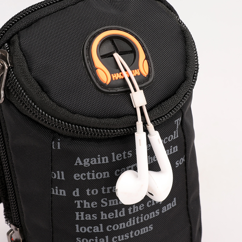 New outdoor running arm bag for men and women, morning running fitness, mobile arm bag, thin wrist bag and mobile phone bag Specification drawing